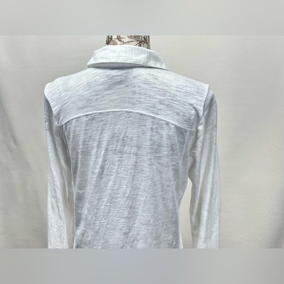 J. JILL White  cotton long sleeve button down‎ shirt size S. - Picture 5 of 13